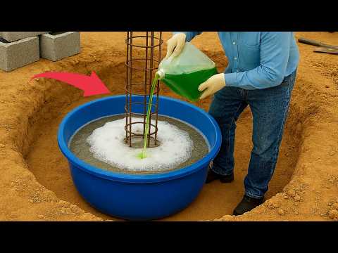 Видео: Смешайте ЦЕМЕНТ с МОЮЩИМ средством и увидьте то, во что большинство не поверит!