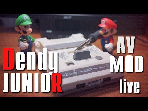 Видео: Нуборемонт Dendy Junior /сборка видеоусилителя, AV mod