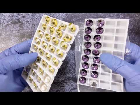 Видео: Новые цвета хрустальных риволи evoli и кастомных COTOBE