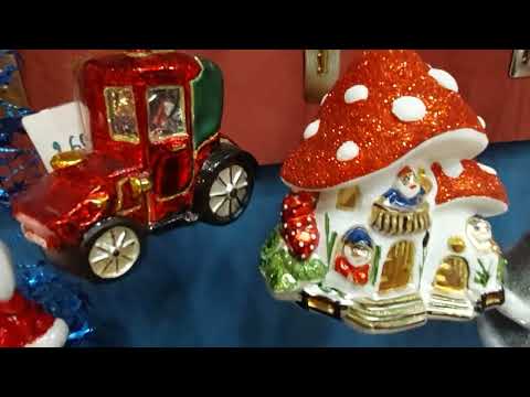Видео: Коллекционные ёлочные игрушки!!! Магазин "Параллель". Москва.