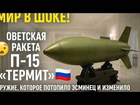 Видео: Мир в шоке!  Советская ракета П15 Термит» — оружие, которое потопило эсминец и изменило историю! 🚀🇷🇺