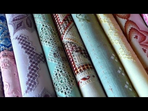 Видео: Мой хардангер. 1 часть - салфетки и корзинка.