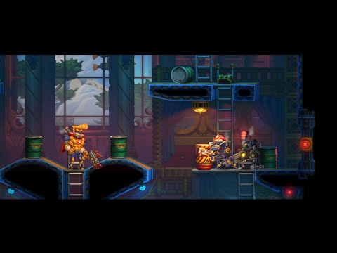 Видео: "SteamWorld Heist II". Пистон и стержни. 23