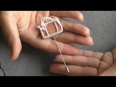 Видео: Брошь - игла Сумочка. Подробный мастер - класс
