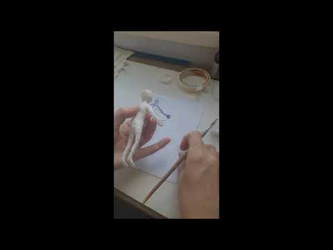 Видео: (ч.3) МК по ватной игрушке "Мальвина"