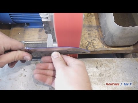 Видео: Нюансы ножеделания: изготовление спусков. How to grind a blade. M390 Steel