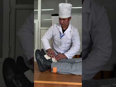 Видео: Ашық сабақ. Тақырыбы: Таңғыш салу. Оқытушы: Жарманов Сәндібек. Емдеу ісі 120 топ