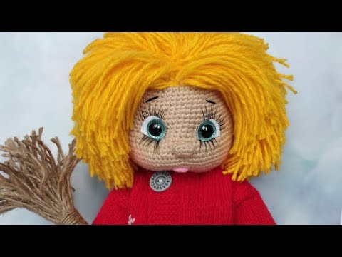 Видео: вязанная игрушка- оберег,домовёнок Кузя..