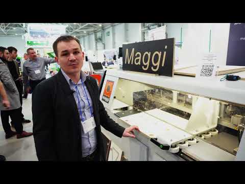 Видео: Сверлильно-присадочный станок с ЧПУ  MAGGI Boring System Evolution 1200