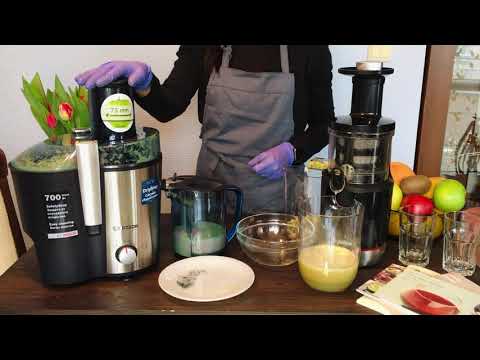 Видео: Сравнение между бързо и бавно оборотна сокоизстисквачка.