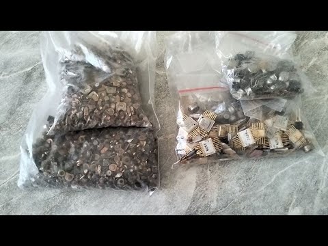 Видео: Золото и серебро из транзисторов и контактов. Материал из посылки подписчика. Аффинаж 05.03.25