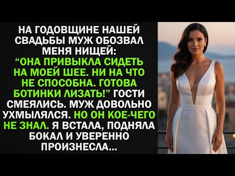 Видео: На юбилее муж сказал, что я нищая и сижу на его шее, но он кое-чего не знал..