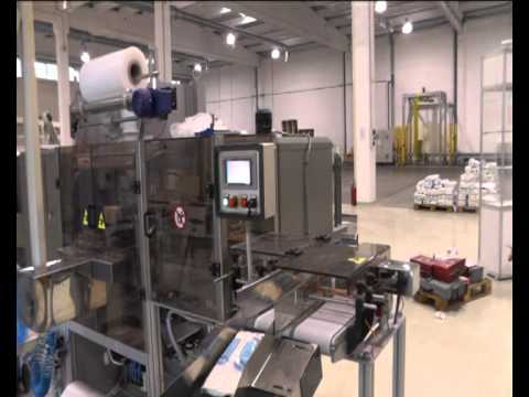 Видео: Упаковка сахара на упаковочной линии Бестром.