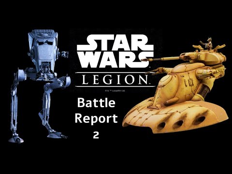 Видео: Star Wars Legion. Battle Report №2. Империя против КНС.