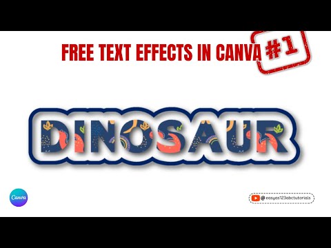 Видео: Бесплатные текстовые эффекты в Canva ЧАСТЬ 1 | Создавайте потрясающую типографику без CANVA Pro