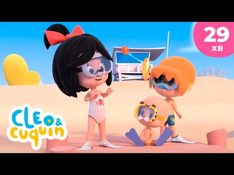 Видео: Клео та Кукiн  🏖️ ДЕНЬ НА ПЛЯЖІ  ☀️ Улюблені дитячі мультики 🎬 Cleo & Cuquin