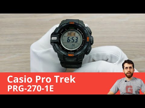 Видео: Часы и для путешествий, и для городской среды / Casio Pro Trek PRG-270-1E