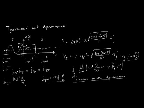 Видео: QM_11 (Плотность потока вероятности в подбарьерной области)