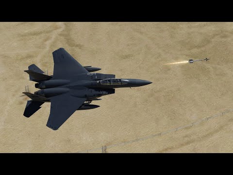 Видео: DCS F-15E: применение вооружения воздух-воздух