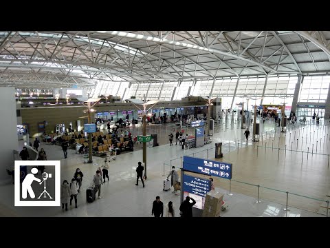 Видео: [4K] Пейзаж международного аэропорта Инчхон - 1 час видео с фиксированным углом, станция ASMR