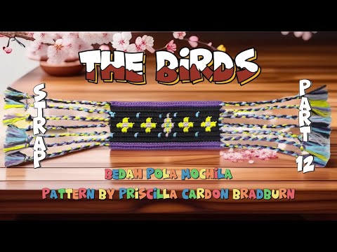 Видео: Рассечение узора Мочила из «Птиц», Присцилла Кардон Брэдберн. Часть 12