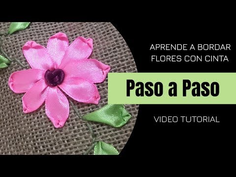 Видео: Учебник научиться вышивать с лентами - шаг за шагом