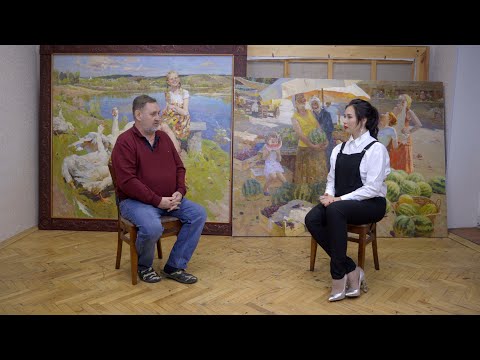 Видео: Олег Теняев. "Живопись русской души". Интервью с художником #46