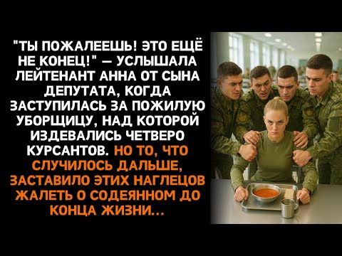Видео: Четверо Курсантов Унизели Простую Женщину в Столовой — Но Через Миг Уже ПОЖАЛЕЛИ Об Этом