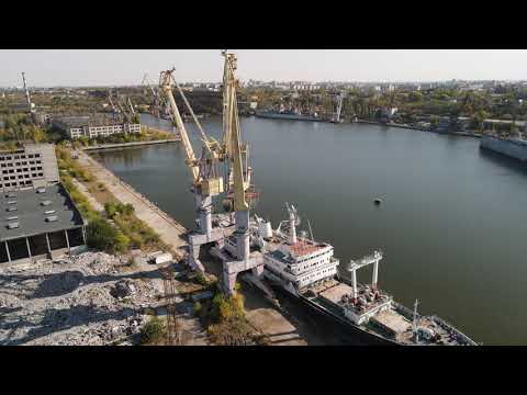 Видео: Судостроительный завод имени 61 коммунара #Николаев 2021 #Dji #Mavic #Air2 #4K #60FPS #Drone