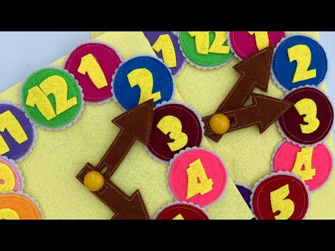 Видео: Фетрден САҒАТ жасаймыз/мк мастер класс время #фетр #quitebook #көрнекілік #балабақша #sewing #kids