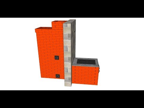 Видео: Как сделать маленькую отопительную печку в 3 колодца,подробная порядовка.