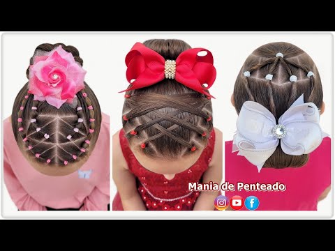 Видео: Простые прически с пучками для маленьких девочек 🥰 | Простые прически с пучками для маленьких дев...