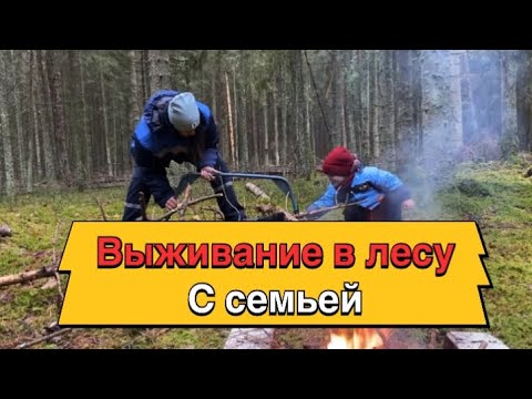 Видео: Выживание в лесу с семьей 