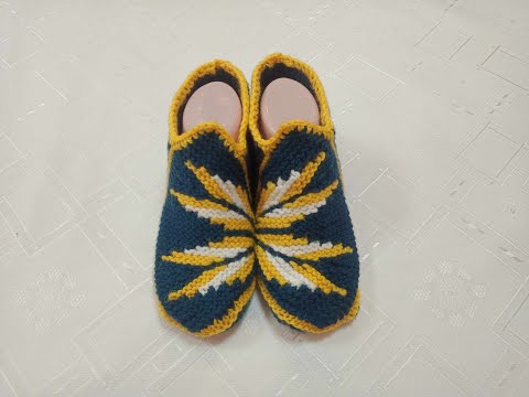 Видео: Плетени Терлици #128 (Knitted Slippers) (Тапочки спицами) (Patik) (Pantufas passo a passo)