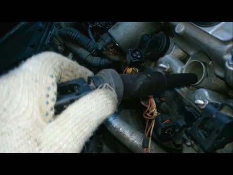 Видео: BMW 5 E60 снятие катушек зажигания