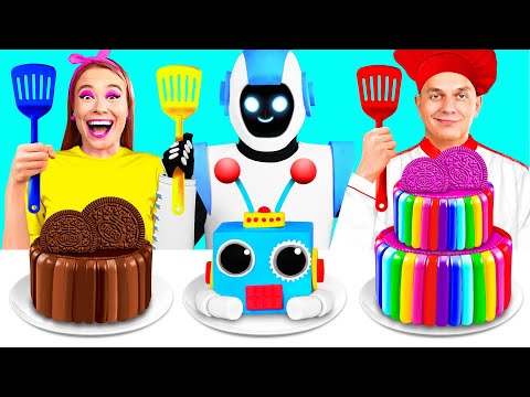 Видео: Кулинарный Челлендж: Я против Бабушки с Роботом от BaRaDa Challenge