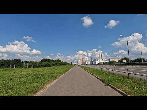 Видео: Покатушка в жару через Химки до г.  Долгопрудный