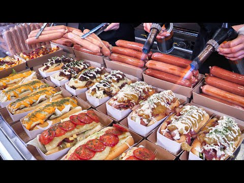 Видео: Различные способы приготовления корейских хот-догов | Корейская уличная еда