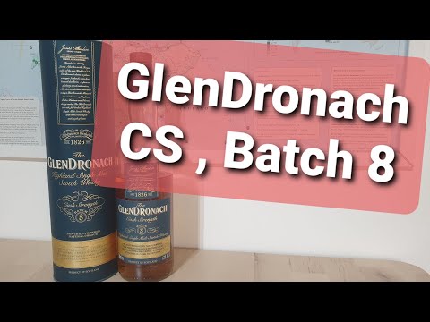Видео: #вискипанорама #whisky #glendronach Виски обзор 204. GlenDronach Cask Strength , Batch 8, 61% alc