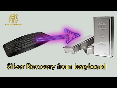 Видео: Восстановление серебра из 100 частей лома клавиатуры.Восстановление серебра