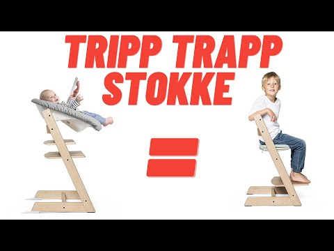 Видео: Стул для детей. Растущий стульчик Tripp Trapp от Stokke. Сборка стула.
