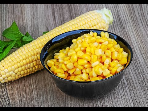 Видео: Консервированная кукуруза Процесс производства/ Canned corn production process
