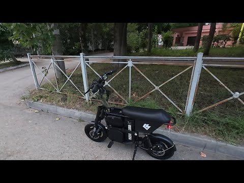 Видео: Первый выезд на электроскутере WHITE SIBERIA ZVER. Тест в самые крутые горки.
