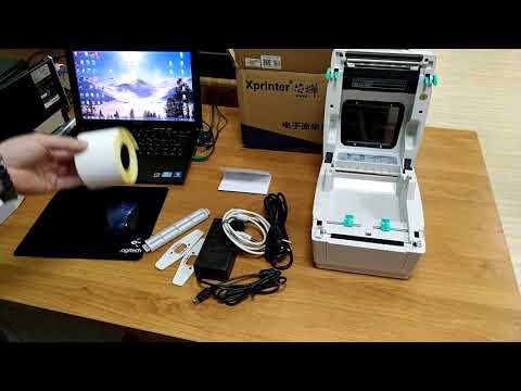 Видео: Распаковка, обзор, тестирование печати этикеток Xprinter XP-460B
