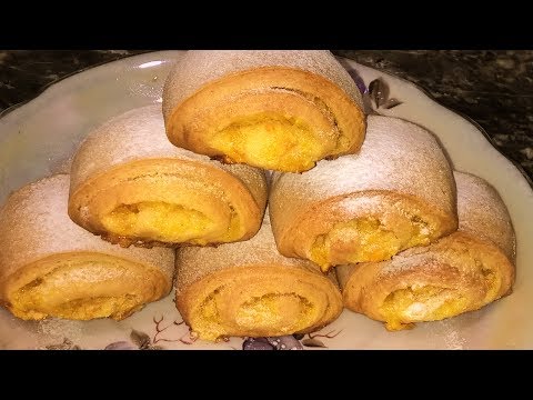 Видео: Вкусное Домашнее Печенье с апельсиновой начинкой.