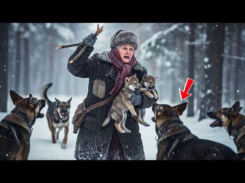 Видео: Старуха защитила волчат от гончих — годы спустя волки спасли её