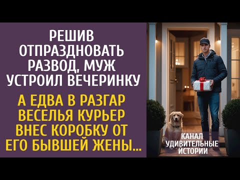 Видео: Решив отпраздновать развод, муж устроил вечеринку… А едва курьер внес коробку от его бывшей жены…