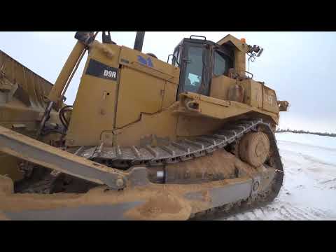 Видео: CATERPILLAR  D9R как управлять бульдозером,  полный обзор.