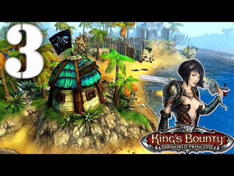 Видео: King’s Bounty Armored Princess Прохождение #3: Остров Алый ветер