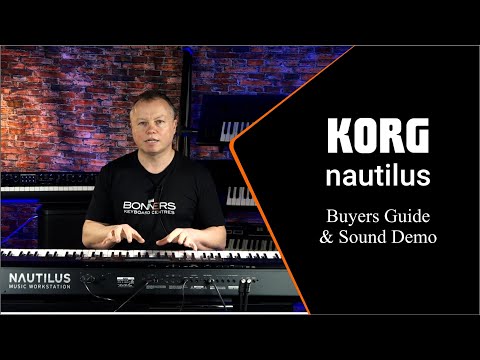 Видео: Обзор Korg Nautilus, руководство по функциям и демонстрационные звуки | Bonners Music